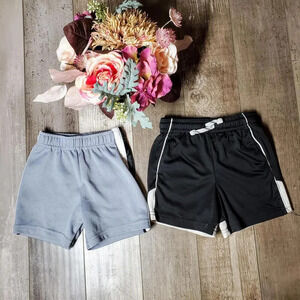 Baby Toddler Boy Athletic Shorts Bundle Size 18-24m Black Gray